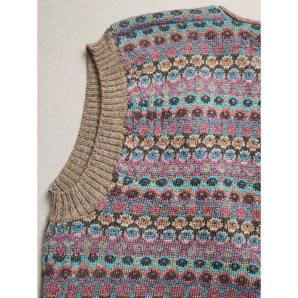 Boston Traders Mens Size Large Pure Wool Sleeveless Vest‎ Grampa 80s - Picture 5 of 5